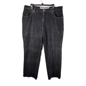 Y2K Vintage Anchor Blue Black Corduroy Jeans Men’s 38x30 Skater Grunge Hip Hop
